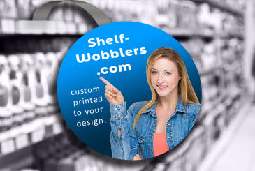  Custom Printed Shelf Wobblers and POS (Point of Sale)  Products